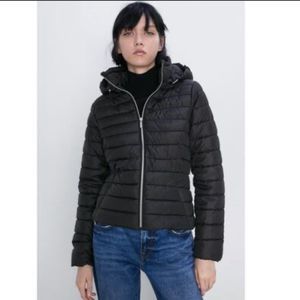 Zara Light Weight Puffer Black Women’s